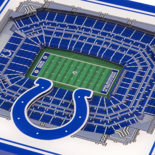 Indianapolis Colts 3D StadiumViews Coaster Set