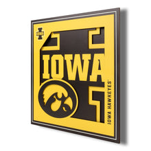 Iowa Hawkeyes 3D Logo Series Wall Art - 12"x12"