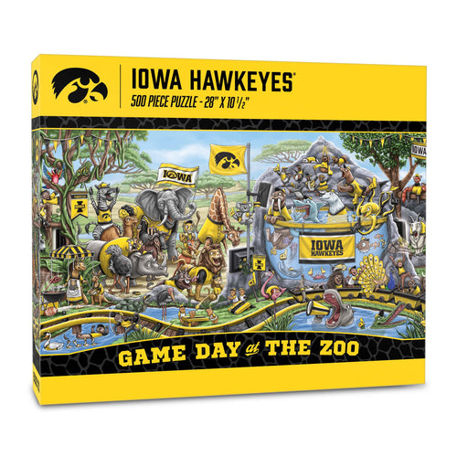 Iowa Hawkeyes Game Day At The Zoo 500 Piece Puzzle