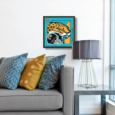 Jacksonville Jaguars 3D Logo Series Wall Art - 12