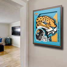 Jacksonville Jaguars 3D Logo Series Wall Art - 12"x12"