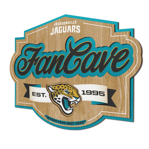 Jacksonville Jaguars 3D Fan Cave Wood Sign