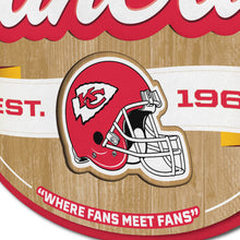 Kansas City Chiefs 3D Fan Cave Wood Sign