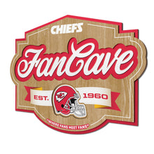 Kansas City Chiefs 3D Fan Cave Wood Sign