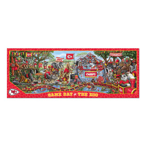 Kansas City Chiefs Game Day At The Zoo 500 Piece Puzzle