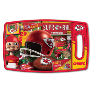 Kansas City Chiefs Retro Series Cutting Board