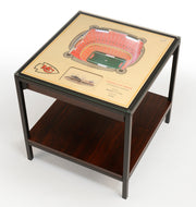 Kansas City Chiefs 25 Layer Lighted StadiumView End Table