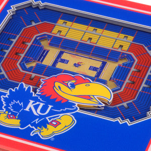 Kansas Jayhawks 3D StadiumViews Coaster Set