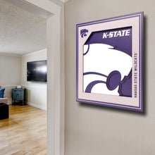 Kansas State Wildcats 3D Logo Series Wall Art - 12"x12"