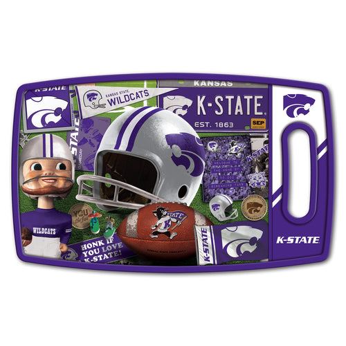 Kansas State Wildcats Retro Series Cutting Board