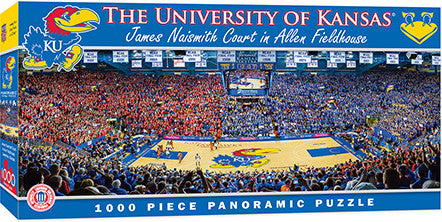 Kansas Jayhawks Basketball Panoramic Puzzle