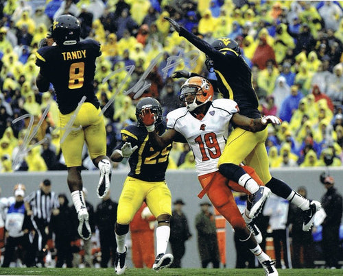 wvu football, keith tandy autograph