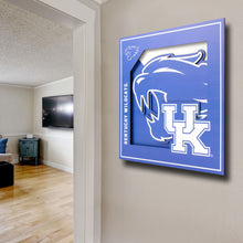 Kentucky Wildcats 3D Logo Series Wall Art - 12"x12"