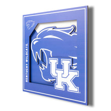 Kentucky Wildcats 3D Logo Series Wall Art - 12"x12"