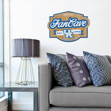 Kentucky Wildcats 3D Fan Cave Wood Sign