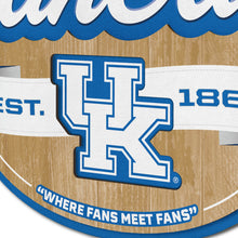 Kentucky Wildcats 3D Fan Cave Wood Sign