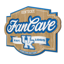 Kentucky Wildcats 3D Fan Cave Wood Sign