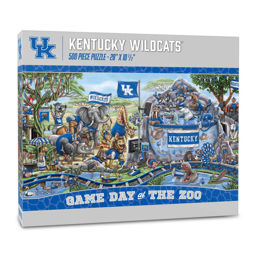 Kentucky Wildcats Game Day At The Zoo 500 Piece Puzzle