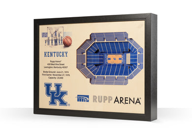 Kentucky Wildcats Rupp Arena 3D Stadiumview Wall Art