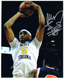 wvu basketball, kevin jones autograph