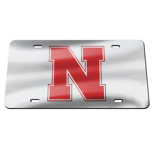 Nebraska Cornhuskers Chrome Acrylic License Plate