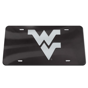 West Virginia Mountaineers Black chrome License Plate