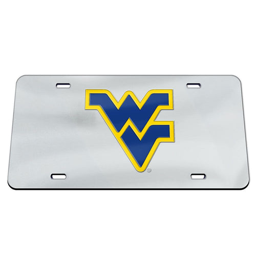 West Virginia Mountaineers Chrome License Plate 