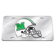 Marshall Thundering Herd Helmet Chrome License Plate