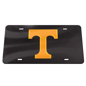 Tennessee Volunteers Black Chrome Acrylic License Plate