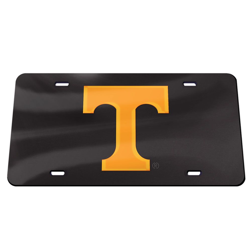 Tennessee Volunteers Black Chrome Acrylic License Plate