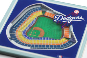 Los Angeles Dodgers 3D StadiumViews Coaster Set
