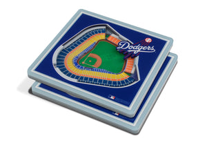 Los Angeles Dodgers 3D StadiumViews Coaster Set