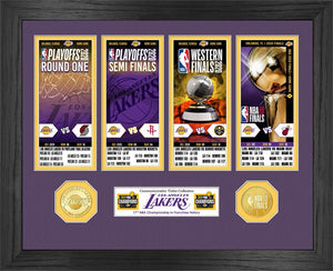 Los Angeles Lakers 2020 NBA Finals Champions Ticket Collection