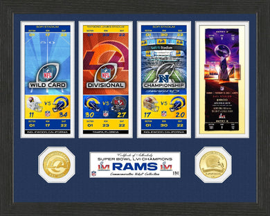 Los Angeles Rams Road To Super Bowl 56 Championship Ticket Collection