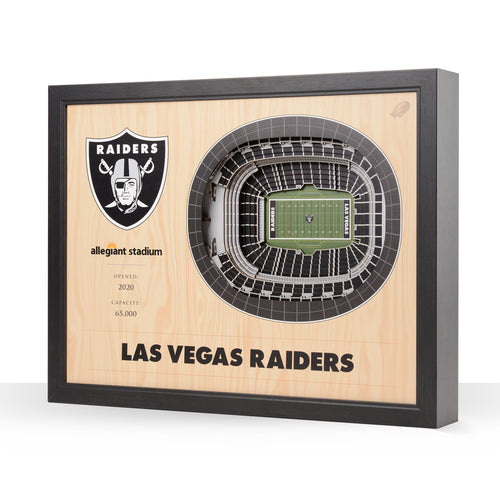 Las Vegas Raiders Allegiant Stadium 25-Layer StadiumViews 3D Wall Art
