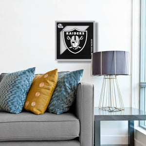 Nfl Las Vegas Raiders 3d Logo Series Wall Art - 12x12 : Target