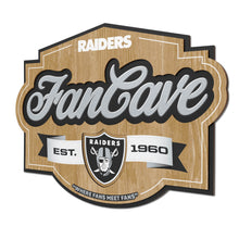 Las Vegas Raiders 3D Fan Cave Wood Sign