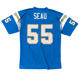 Junior Seau San Diego Chargers Mitchell & Ness 2002 Throwback Jersey