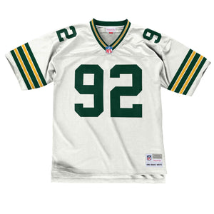 Reggie White Green Bay Packers Mitchell & Ness 1996 White Throwback Jersey