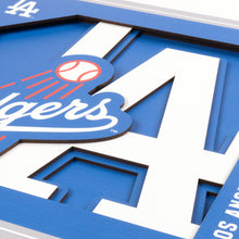 Los Angeles Dodgers 3D Logo Series Wall Art - 12"x12"