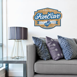 Los Angeles Dodgers 3D Fan Cave Wood Sign