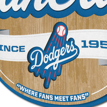 Los Angeles Dodgers 3D Fan Cave Wood Sign