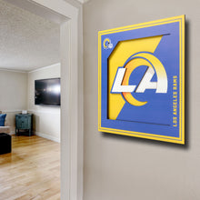 Los Angeles Rams 3D Logo Series Wall Art - 12"x12"