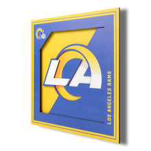 Los Angeles Rams 3D Logo Series Wall Art - 12"x12"
