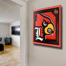 Louisville Cardinals 3D Logo Series Wall Art - 12"x12"
