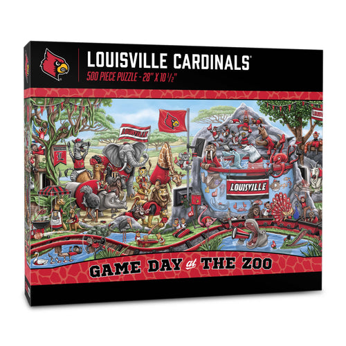 Louisville Cardinals Game Day At The Zoo 500 Piece Puzzle
