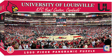 Louisville Cardinals Basketball Panoramic Puzzle
