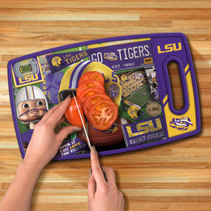 LSU Tigers Retro Series Cutting Board