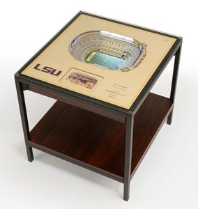 LSU Tigers 25 Layer Lighted StadiumView End Table