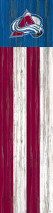 Colorado Avalanche Flag Door Leaner  12"x48"